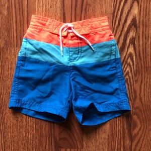 Janie and Jack boys swim trunks, size 6-12 months